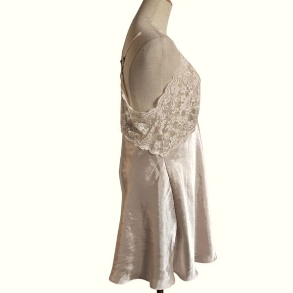In Bloom Blush Pink Satin And Lace Slip Dress Nightie - Picture 5 of 6